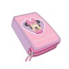 Estojo Escolar Duplo c/ Acessórios MINNIE 2700001705 Rosa | Ref. 299.2700001705