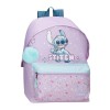 Mochila Escolar Adap. 44cm STITCH Lovely Lilás | Ref. 186.31625F1