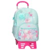 Mochila Adap 44cm 2C c/ Carro MOVOM I Love Sea Life Turquesa | Ref. 186.30526T1