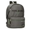 Mochila Escolar Adap. 44cm 2C PEPE JEANS Edmon Cinza | Ref. 186.69124D2