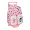 Mochila Infantil c/ Bolsos Adap. 34Cm c/ Carro STITCH Beach Rosa | Ref. 248.612513020