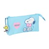 Estojo Escolar Triplo SNOOPY Love Azul | Ref. 248.812539744