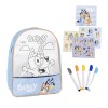 Mochila c/ Acessórios de Papelaria BLUEY Azul | Ref. 299.2700001821