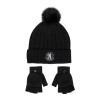 Conjunto Gorro e Luvas WEDNESDAY Preto | Ref. 299. 2200010283