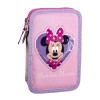 Estojo Escolar Duplo c/ Acessórios MINNIE 2700001705 Rosa | Ref. 299.2700001705
