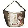 ANEKKE Mala de Ombro Hobo Muse Castanha | Ref. 280.42702-388