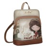 ANEKKE Mochila de Senhora Quadrada Muse Bege | Ref. 280.42705-275