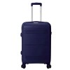 BENZI Mala de Viagem / Trolley Médio 67cm 4R BZ5749 Azul Escuro | Ref. 288.BZ5749AEB