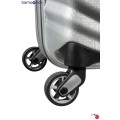Samsonite Mala/Trolley de Viagem Médio 69cm 4 Rodas Spinner LITE-SHOCK Prata - Ref. X9298V00225
