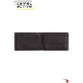 Camel Active Carteira Porta-Notas Tradicional com Porta-Moedas ATLANTA Castanha | Ref. 9124970229