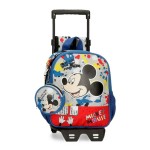 Mochila Infantil Adap. 25cm c/ Carro Mickey COLOUR MAYHEM Azul | Ref. 186.45720T1