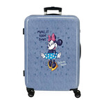Mala de Viagem / Trolley Médio 68cm Minnie MAKE IT RAIN BOWS Azul | Ref. 186.4531821