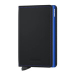 Secrid SLIMWALLET Matte Black & Blue | Ref. 297.SM-BB
