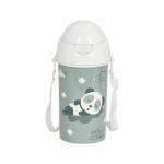 Garrafa 500ml Abertura Aut. c/ Palhinha Safta DORMILON Cinza | Ref. 248.342358899