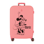 Mala de Viagem / Trolley Médio 70cm 4R Minnie DISNEY 100 HAPINESS Coral | Ref. 186.3669222