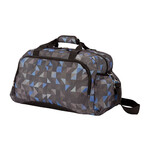 Saco de Viagem 51x30x24cm Benzi BZ5743 Triângulos Azul/Cinza | Ref. 288.BZ5743T