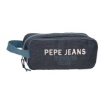 Estojo Escolar 3 Compartimentos PEPE JEANS Edmon Azul Escuro | Ref. 186.6914721