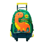 Mochila Escolar com Rodas M 41Cm Dinomax TOTTO 5D6 Verde | Ref. 330.MJ03DNX00525D6