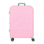 Mala de Viagem / Trolley Médio 65cm 4R MICKEY Crazy Trip Rosa | Ref. 186.5439222
