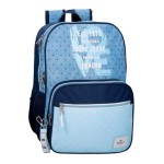 Mochila Escolar Adap. 40cm 2C PEPE JEANS Noni Denim Azul Claro | Ref. 186.68222D2