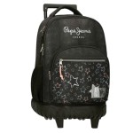Mochila Escolar Compacta 2R PEPE JEANS Cintia Preta | Ref. 186.6012941
