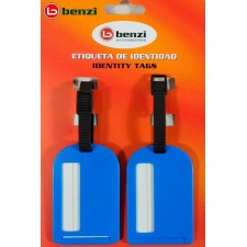 Benzi Acessórios Etiquetas de Bagagem Azul - Ref. 288.BZ4066AZ