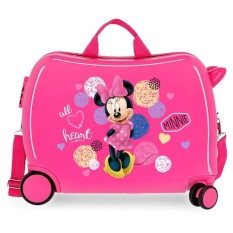 Mala Viagem Infantil 4 Rodas LOVE Minnie Rosa | Ref. 186.2059821