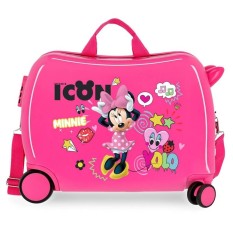 Mala Viagem Infantil 4 Rodas Minnie Rosa | Ref. 186.2569861