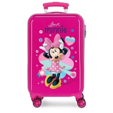 Mala/Trolley de Cabine 55cm 4 Rodas Spinner Minnie LOVE Rosa | Ref. 186.2051722