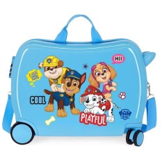 Mala de Viagem Infantil ABS 4 Rodas Patrulha Pata PLAYFUL Azul | Ref. 186.2199821