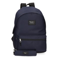 Mochila para Portátil 15.6” + Estojo Pepe Jeans ARIS Azul Escuro | Ref. 186.6339226