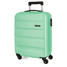 Mala de Cabine / Trolley 55cm 4 Rodas ROLL ROAD Flex Verde Água | Ref. 186.584946BA