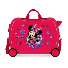 Mala Infantil ABS com 4 Rodas Minnie SUPER HELPERS Fuchsia | Ref. 186.4579862