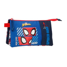 Estojo Escolar Triplo Spiderman HERO Azul | Ref. 186.2454321