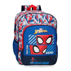 Mochila Escolar Adaptável 38cm Spiderman HERO Azul | Ref. 186.24523D1
