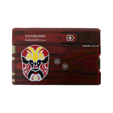 Swiss Card Classic VICTORINOX Beijing Opera Mask 1.487.80 Vermelho Translúcido | Ref. 221.1