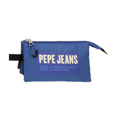 Estojo Escolar Triplo Pepe Jeans DARREN Azul | Ref. 186.6564321