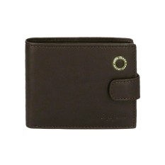 Carteira Horizontal c/ Porta Moedas e Presilha Pepe Jeans Badge Castanha | Ref. 186.7373332
