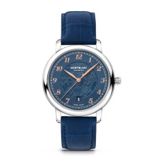 Relógio Montblanc Star Legacy Automatic Date 39mm Azul | Ref. 238.129628