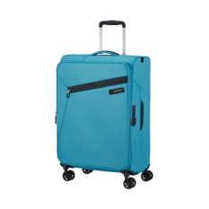 Samsonite Mala de Viagem / Trolley Médio 66cm 4R Exp LITEBEAM Azul Oceano | Ref. 92KL700421