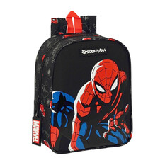 Mochila de Criança Adap. 27cm Spiderman HERO Preta | Ref. 248.612343232