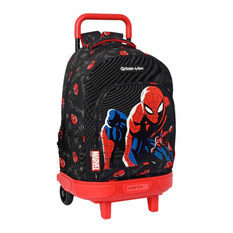 Mochila Escolar 45cm Compacta Spiderman HERO Preta | Ref. 248.612343918