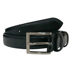 Cinto Clássico em Couro 110cm Joseph Louis 215 Preto | Ref. 39.215P110