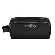Estojo Escolar Triplo Agapec Totto N01 Preto | Ref. 330.AC52ECO009ZN01