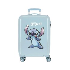 Mala de Cabine / Trolley 55cm 4 Rodas Stitch MAKE A FACE Azul | Ref. 186.2911721