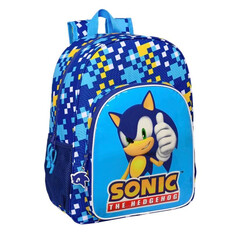 Mochila Escolar Adap. 42cm Sonic SPEED Azul | Ref. 248.612395180