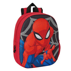 Mochila Infantil 33cm Spiderman 3D Vermelho | Ref. 248.642369890