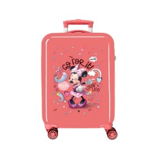 Mala de Cabine / Trolley 55cm 4 Rodas Minnie LOVING LIFE Coral | Ref. 186.4721721