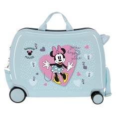 Mala de Viagem Infantil ABS 4 Rodas Minnie MY HAPPY PLACE Azul | Ref. 186.2799821