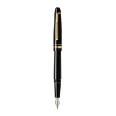 Caneta-tinteiro MONTBLANC (M) Meisterstück Classique Revestida Ouro Preta | Ref. 238.132464